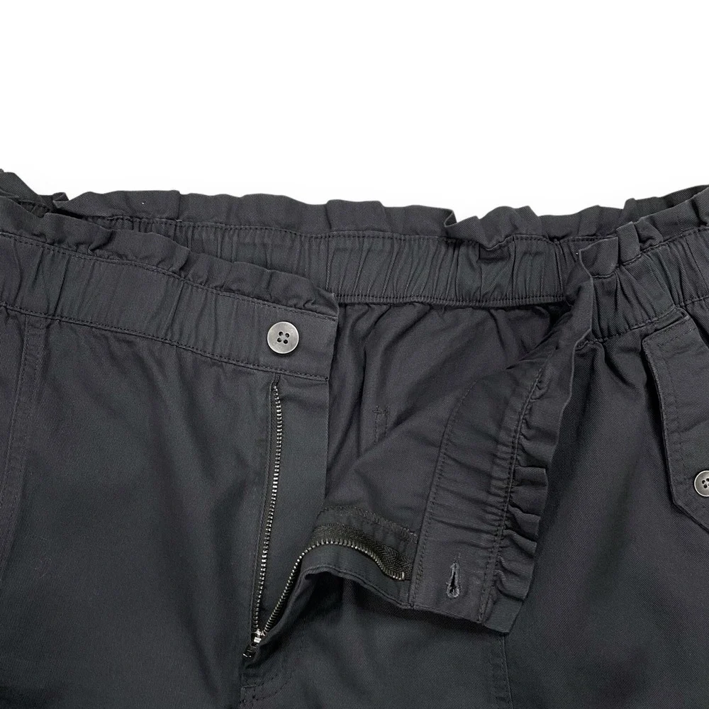 Old‎ Navy Shorts Womens Size 3X Charcoal Gray Chino Casual Elastic Waist NWT